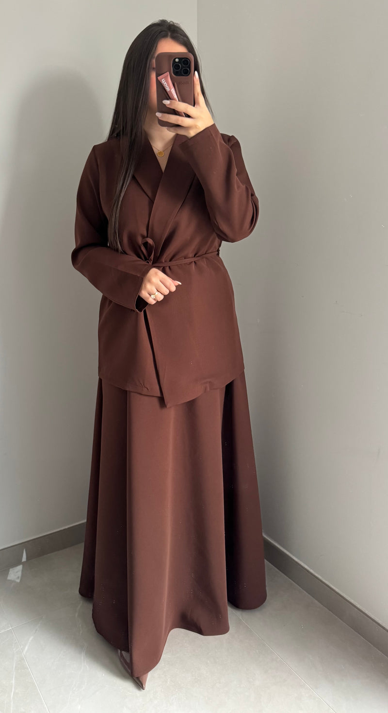 Ensemble veste jupe - MARRON
