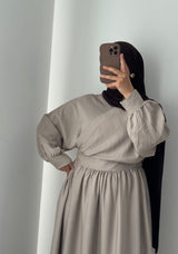 Robe porte feuille - TAUPE