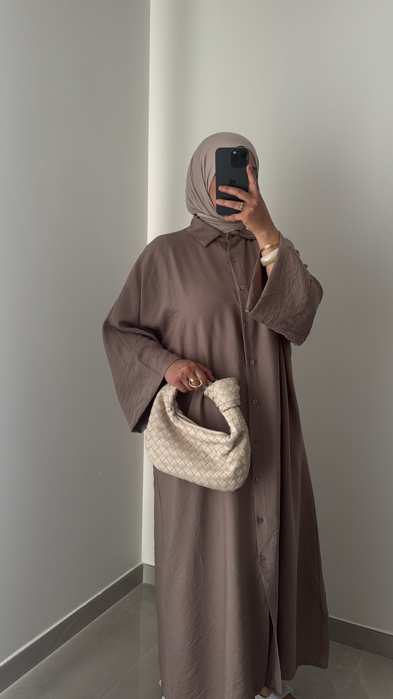 Robe chemise INAYA - TAUPE