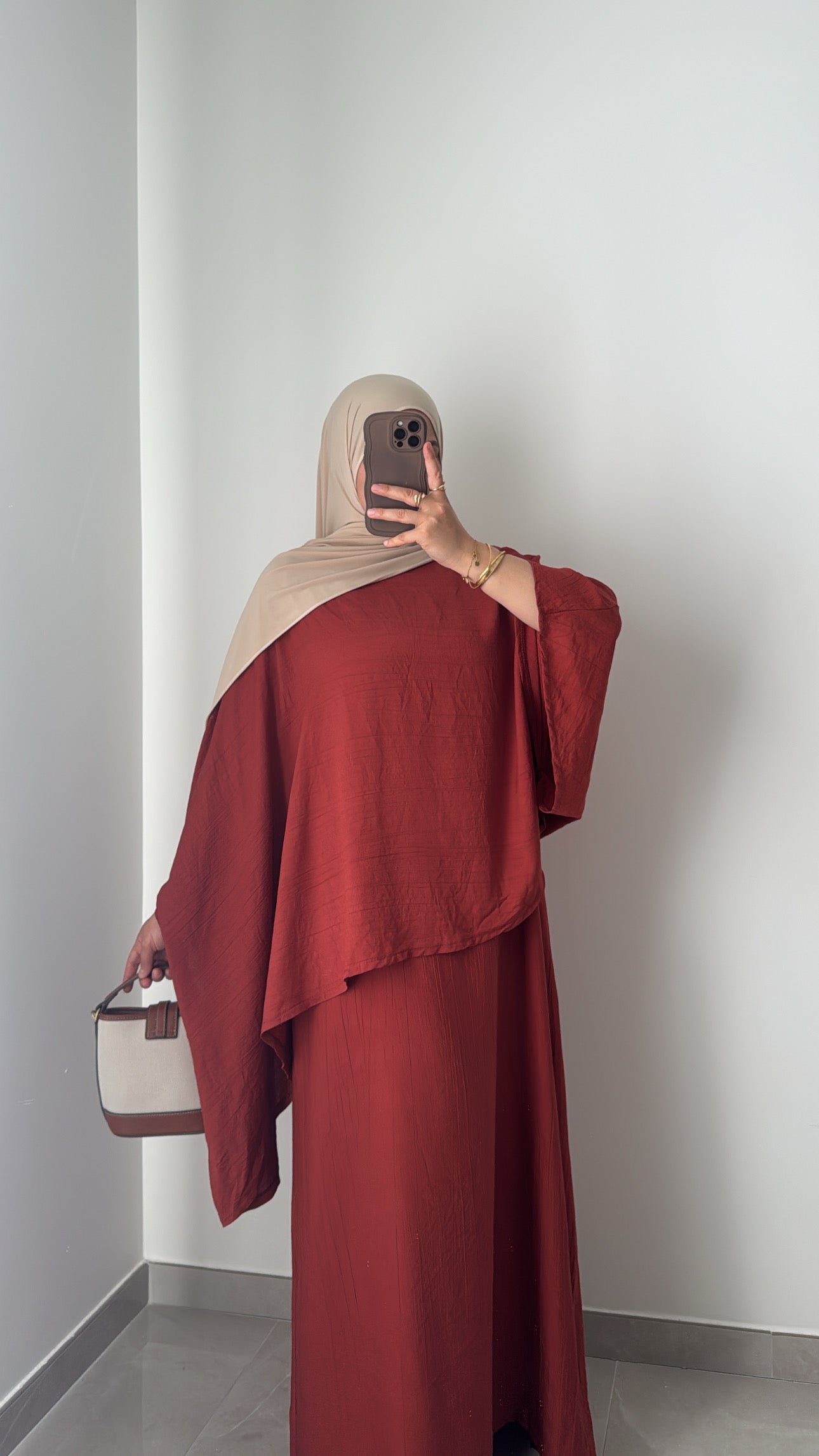Robe SAFIRA - BRIQUE