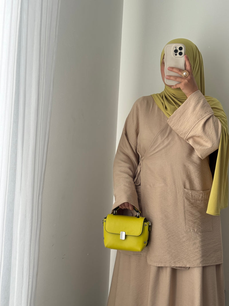 Ensemble IRIS -BEIGE FONCÉ