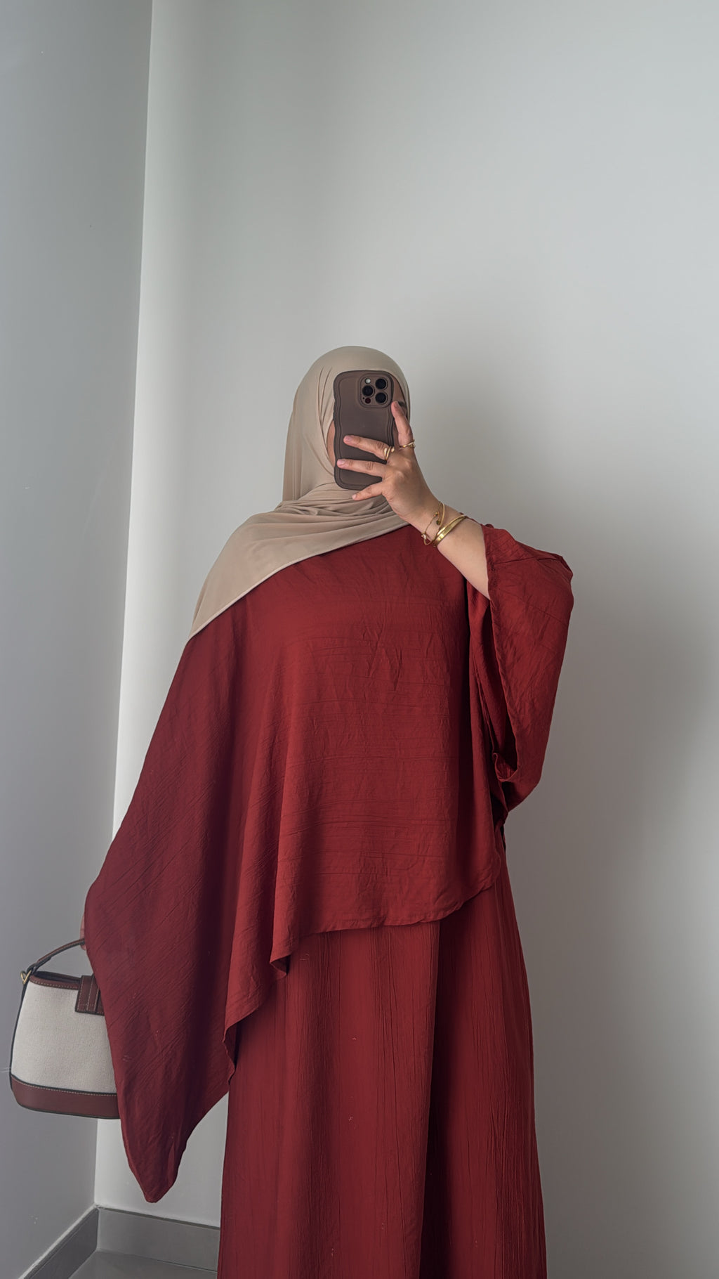 Robe SAFIRA - BRIQUE