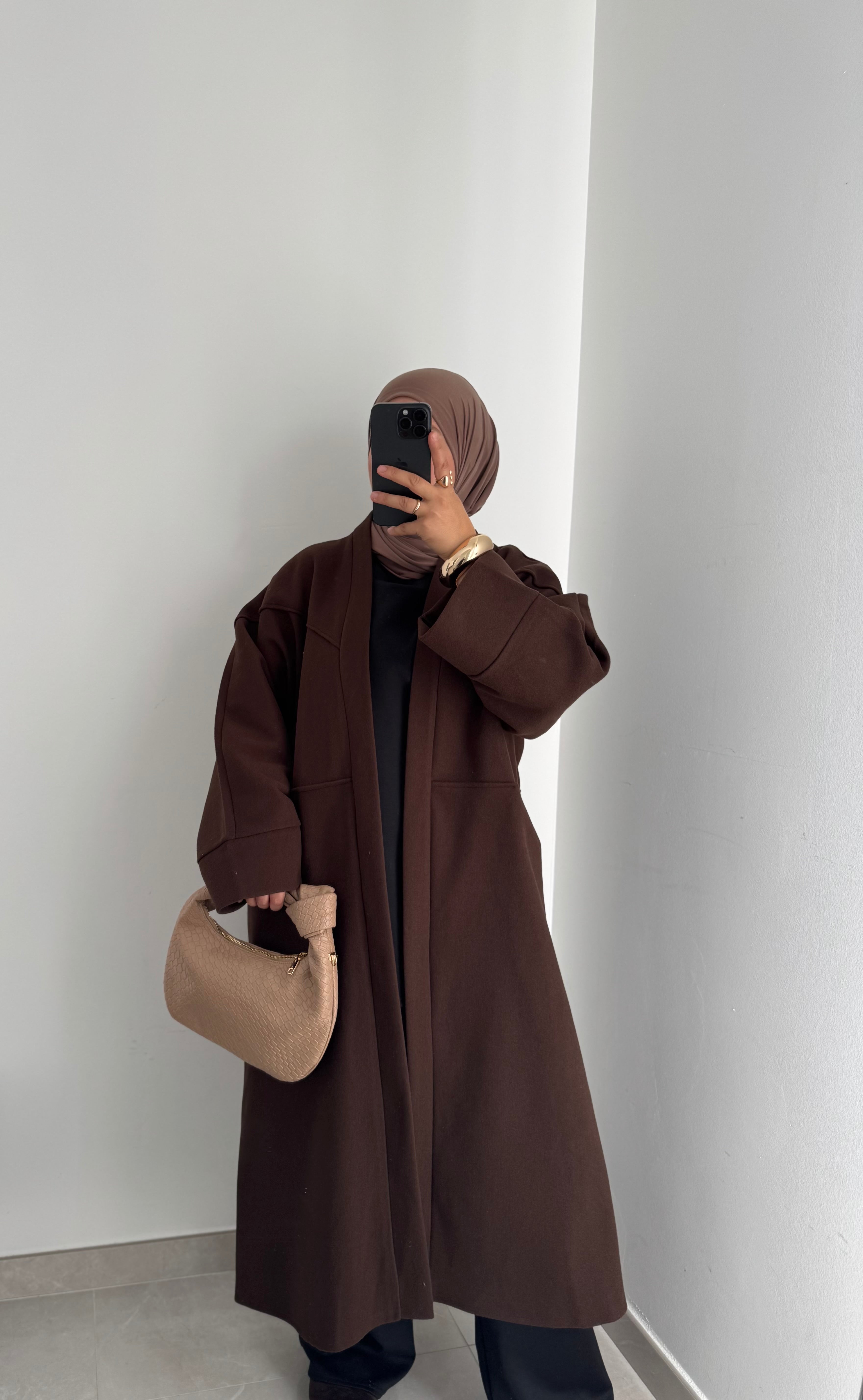 Manteau oversize - MARRON