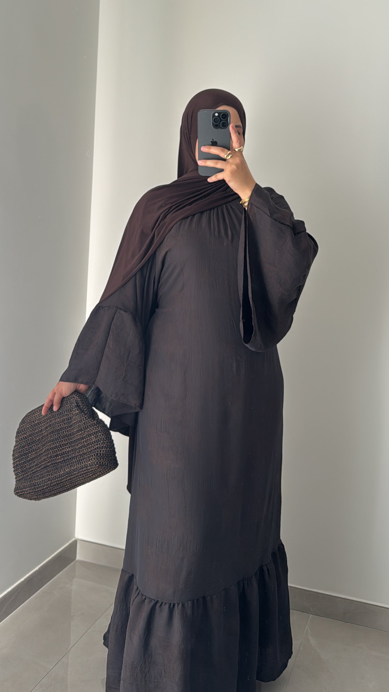 Robe LAYAL - MARRON