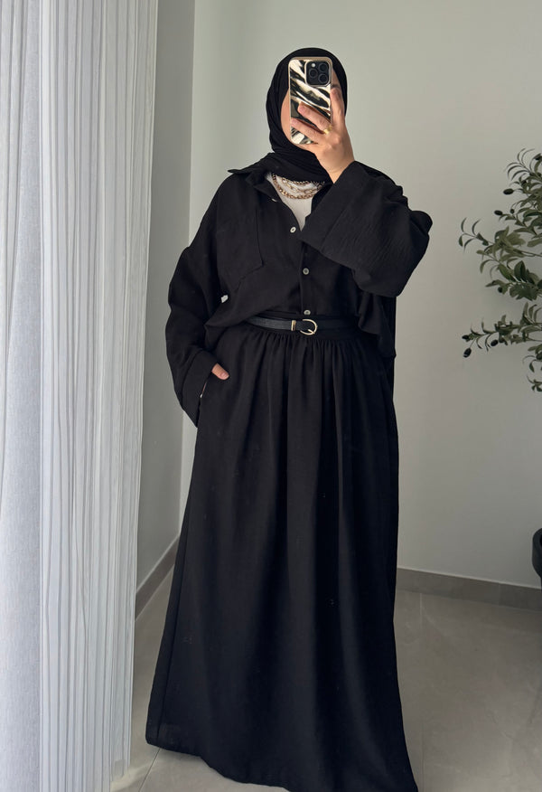 Ensemble LEGENDE CHEMISE /JUPE- NOIR