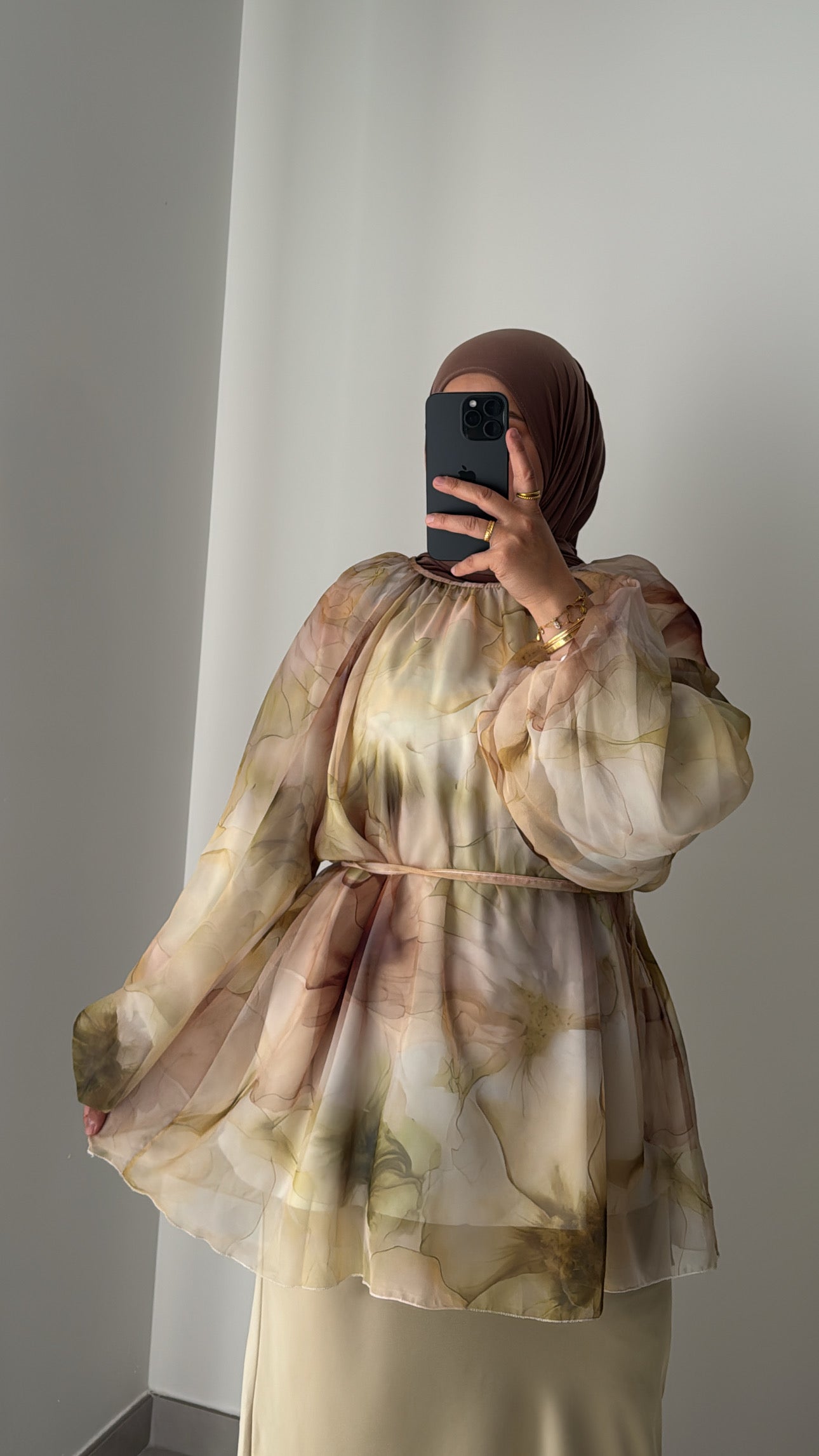BLOUSE MOUSSELINE - VERT