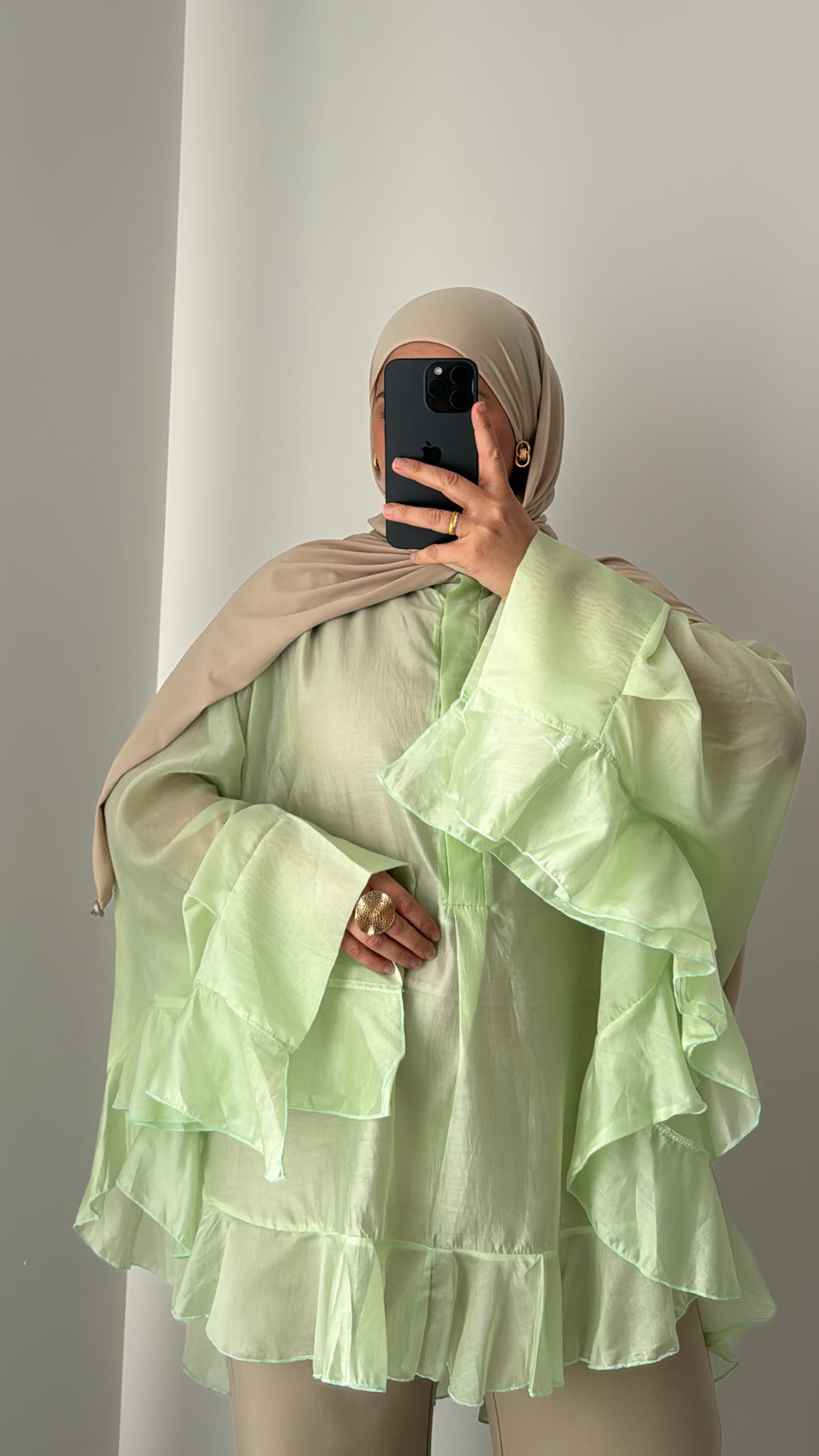 Blouse ALYA - VERT EAU
