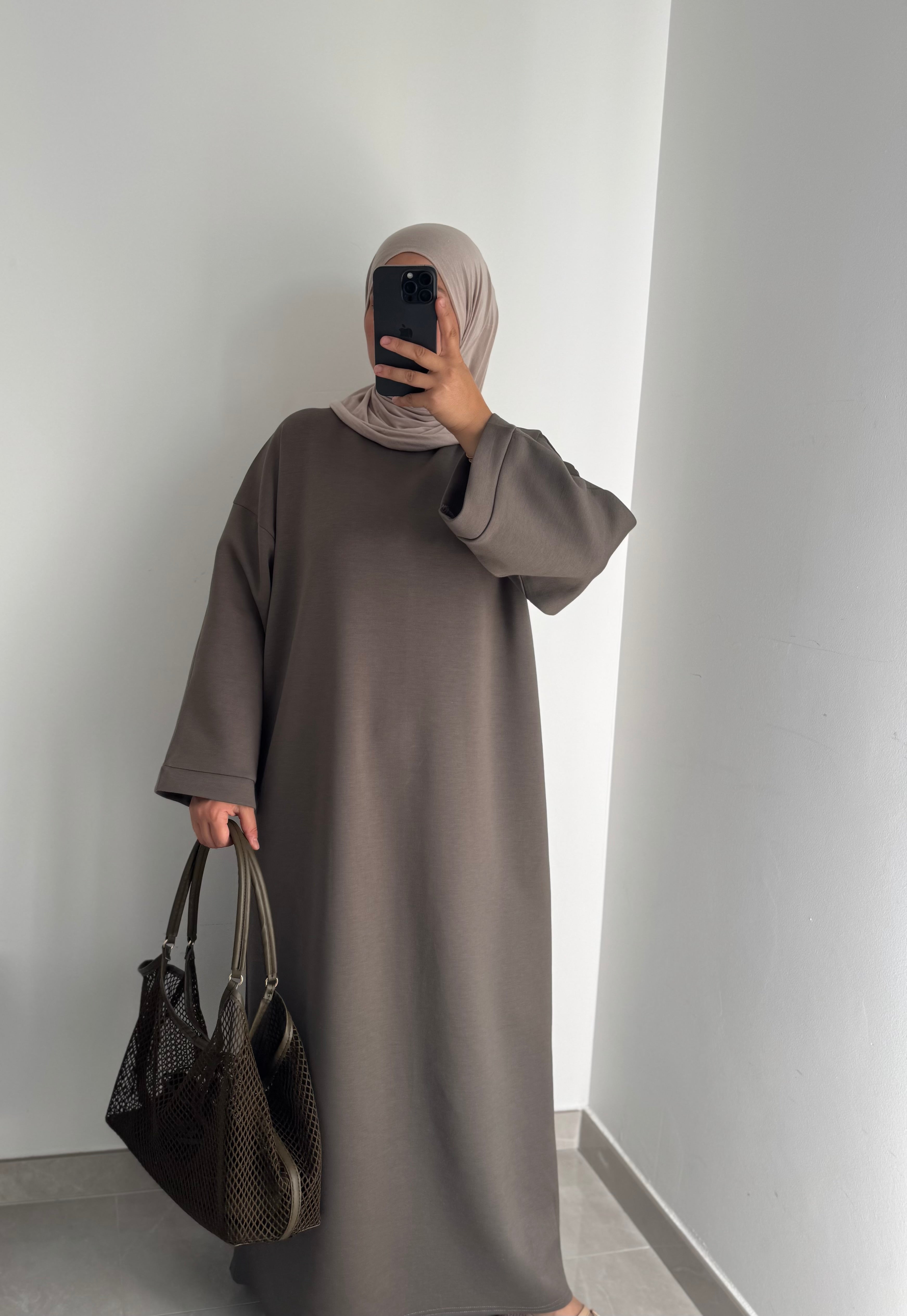 Robe sweat - Kaki foncé