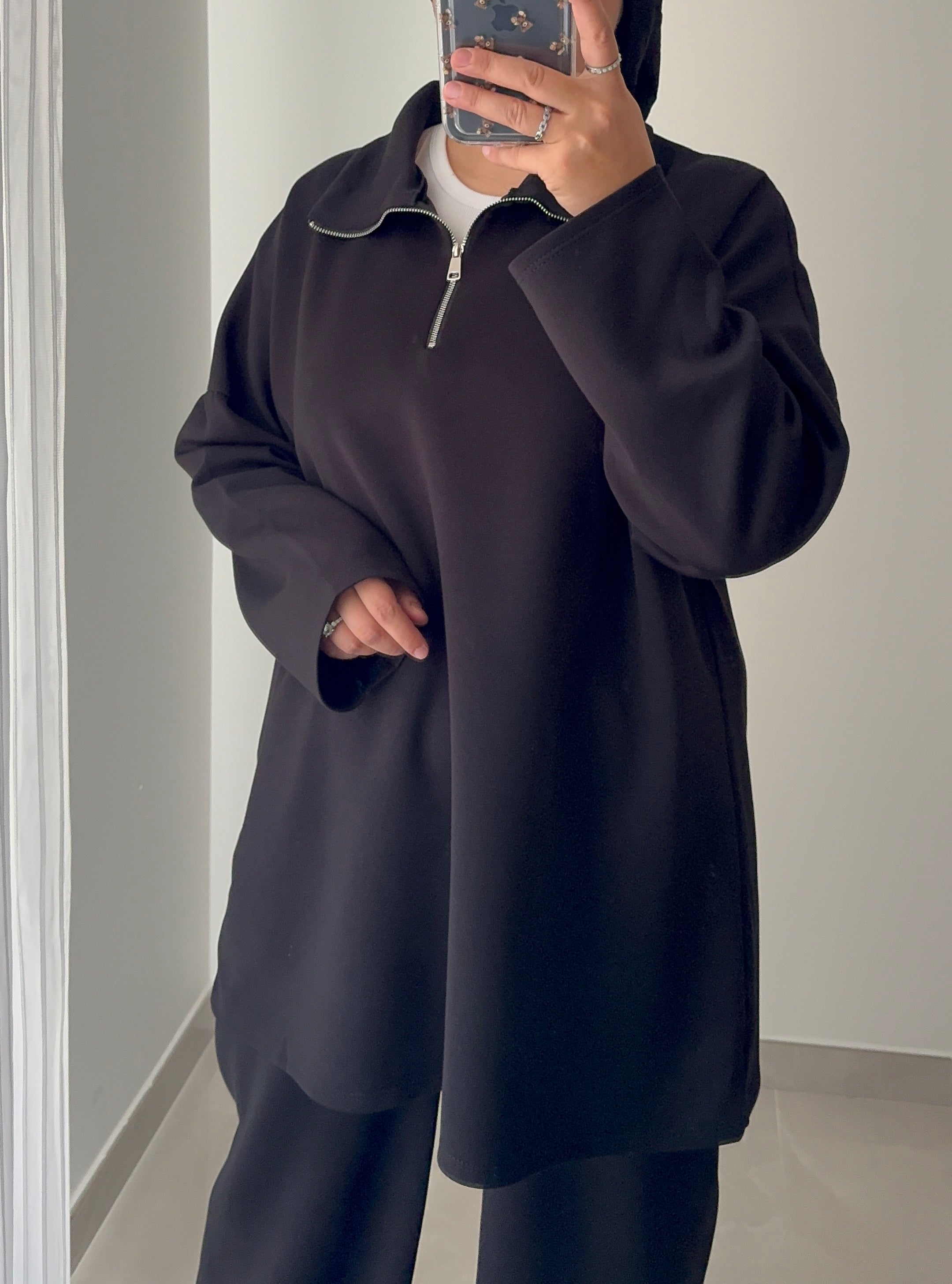 Ensemble COMFY ZIP ( au toucher doux ) - NOIR