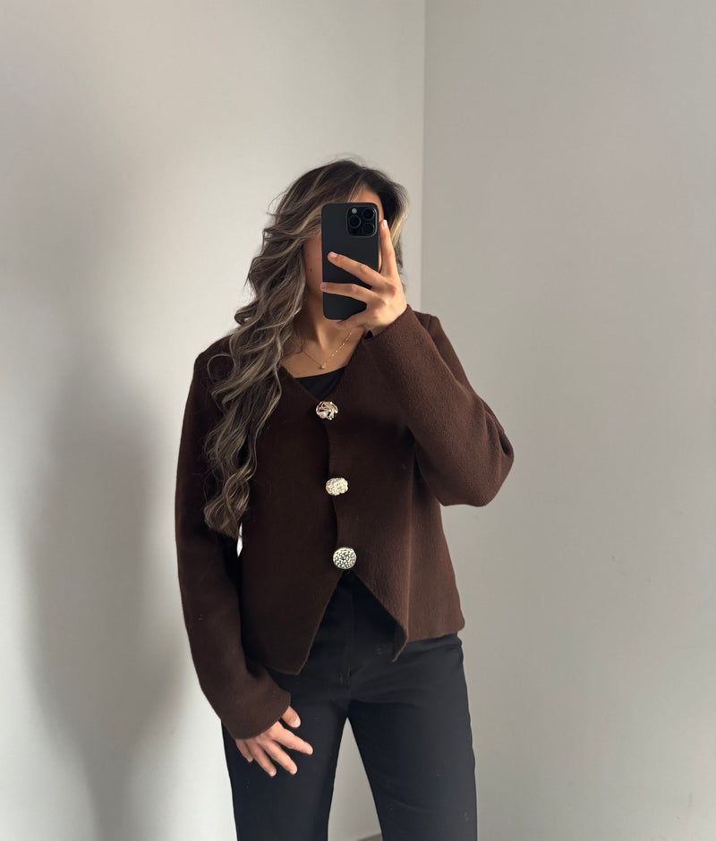 Gilet LIORA - MARRON