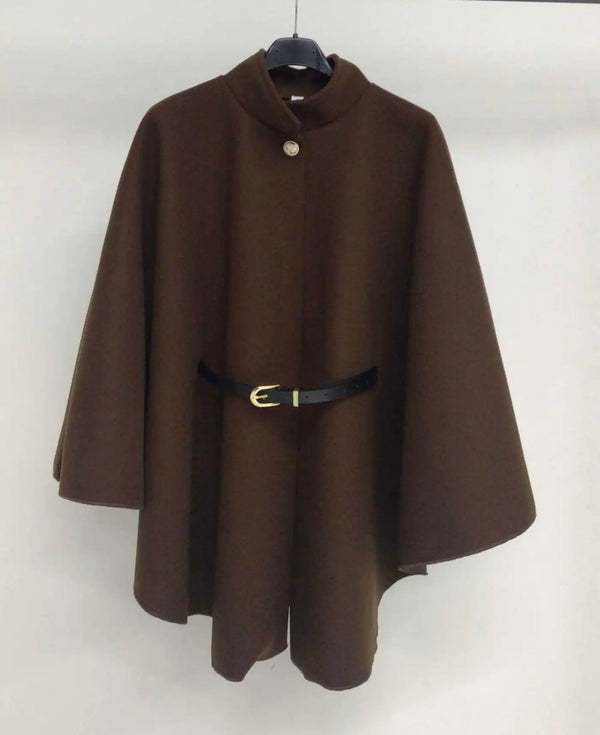 Cape avec ceinture intégré - MARRON