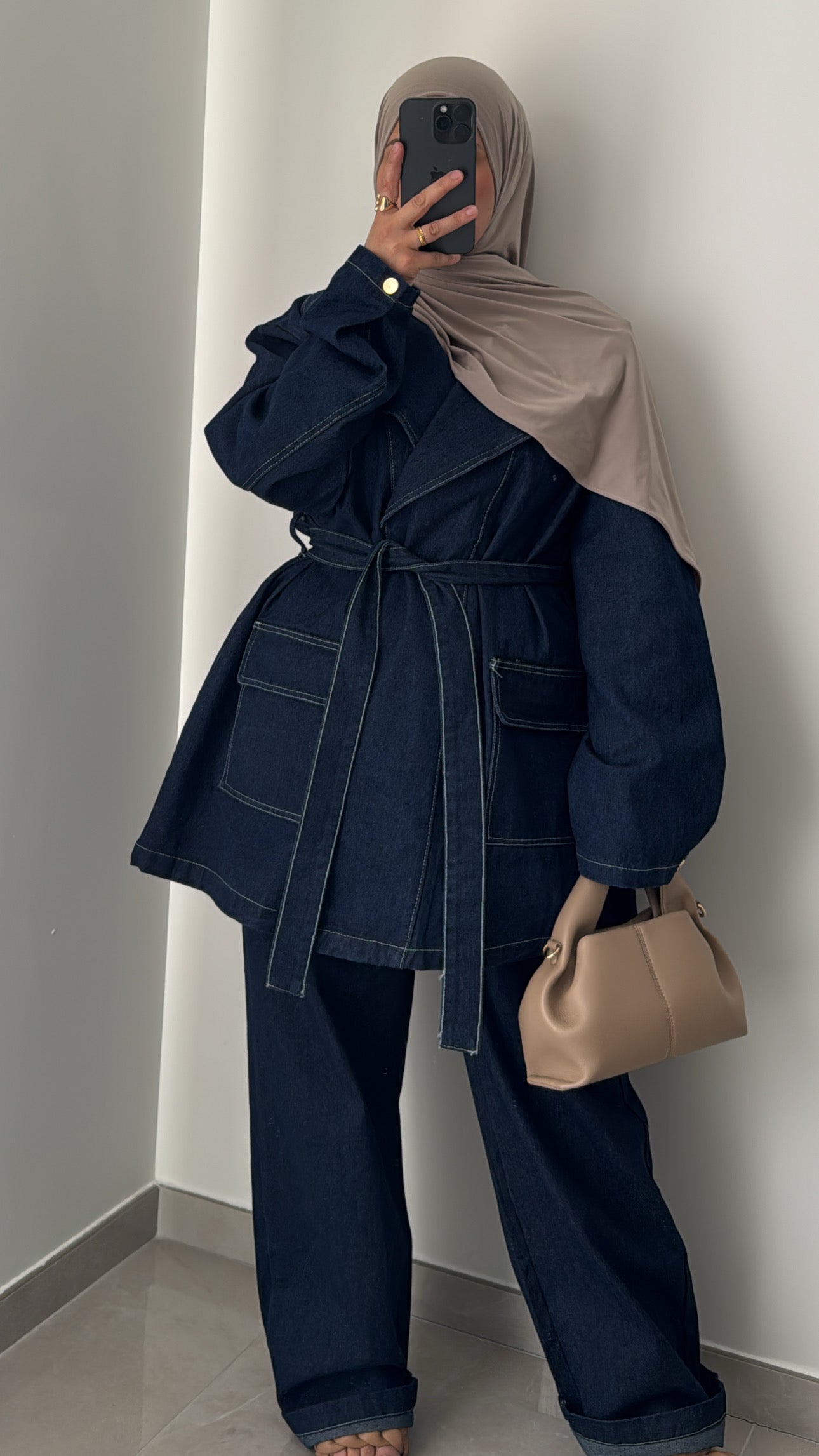 Ensemble jeans oversize