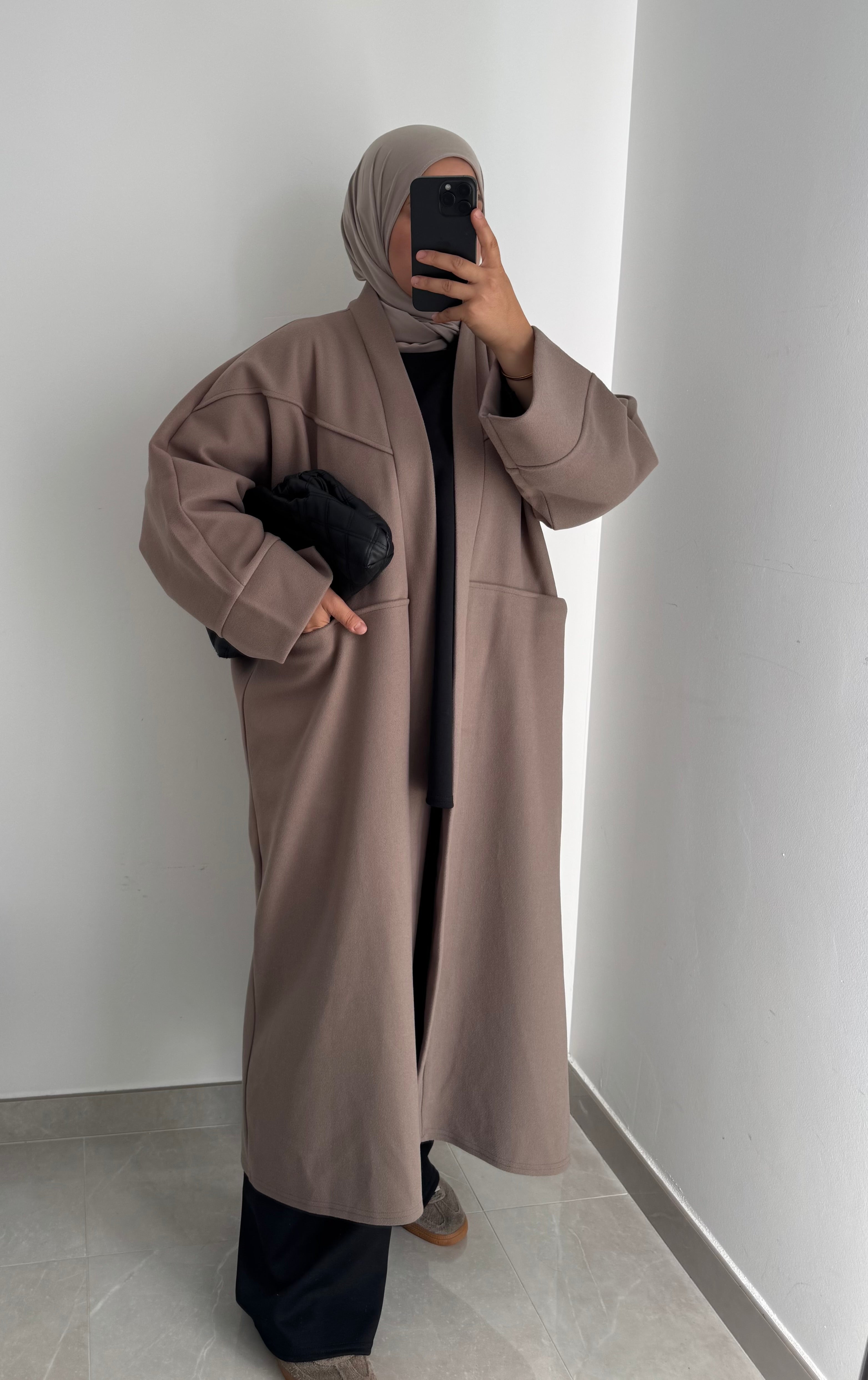 Manteau oversize - Taupe