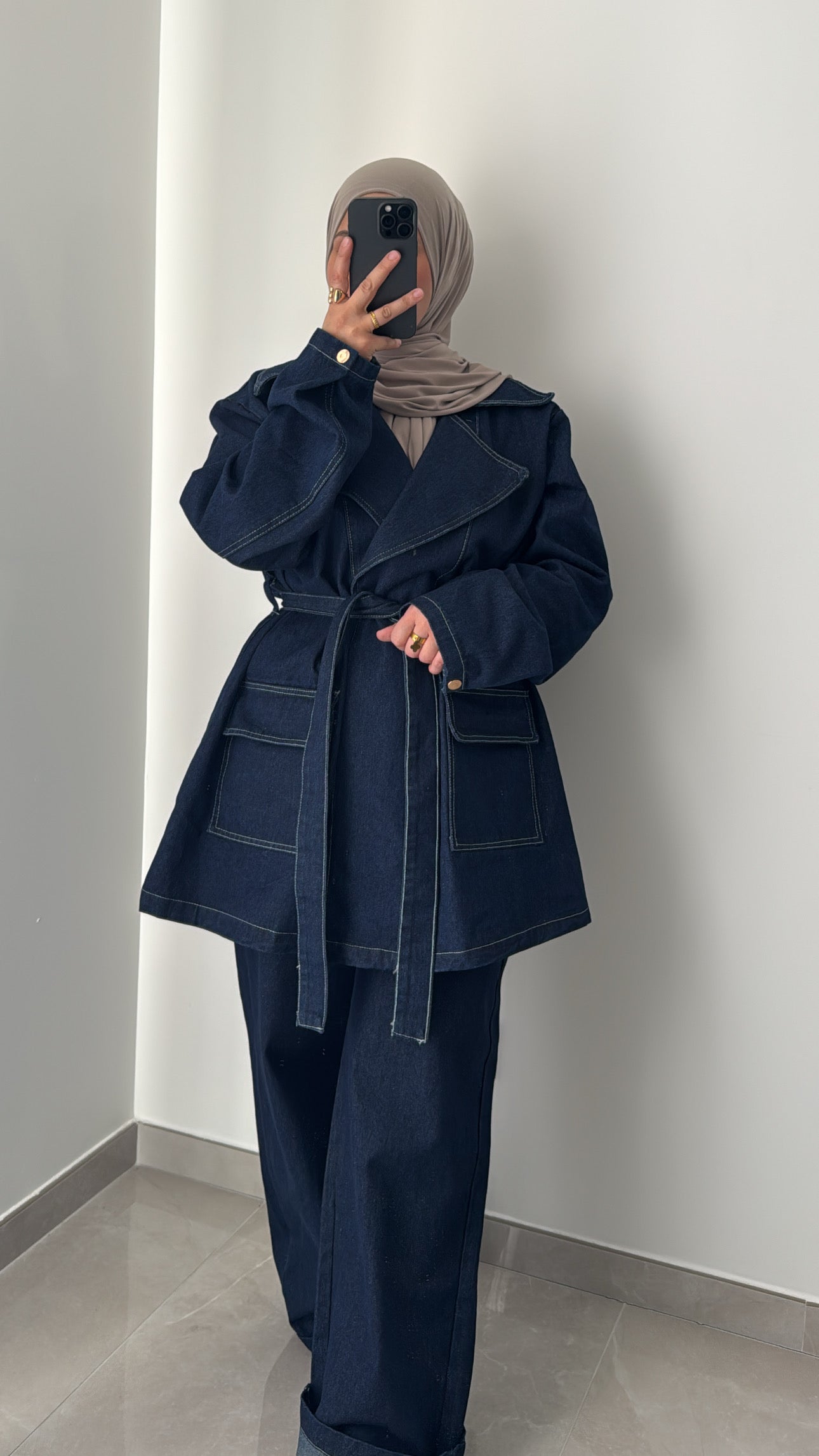 Ensemble jeans oversize