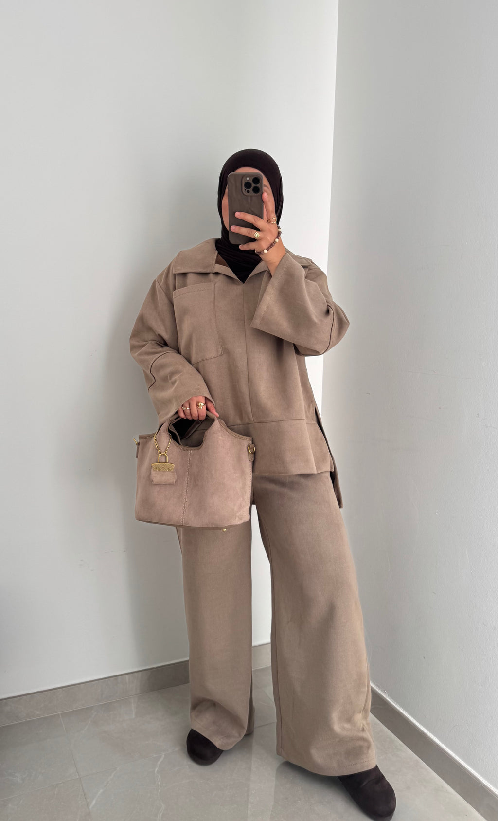 Ensemble SUEDA pantalon - BEIGE