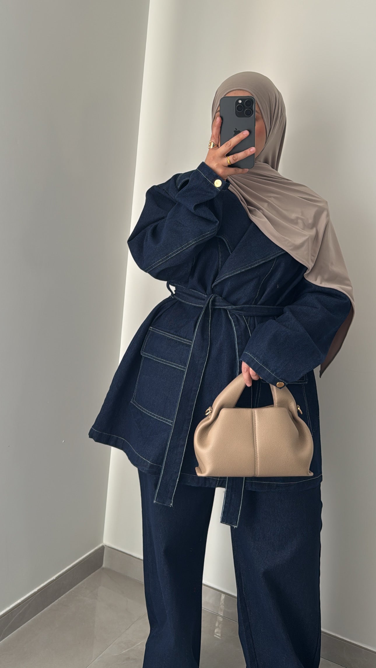 Ensemble jeans oversize