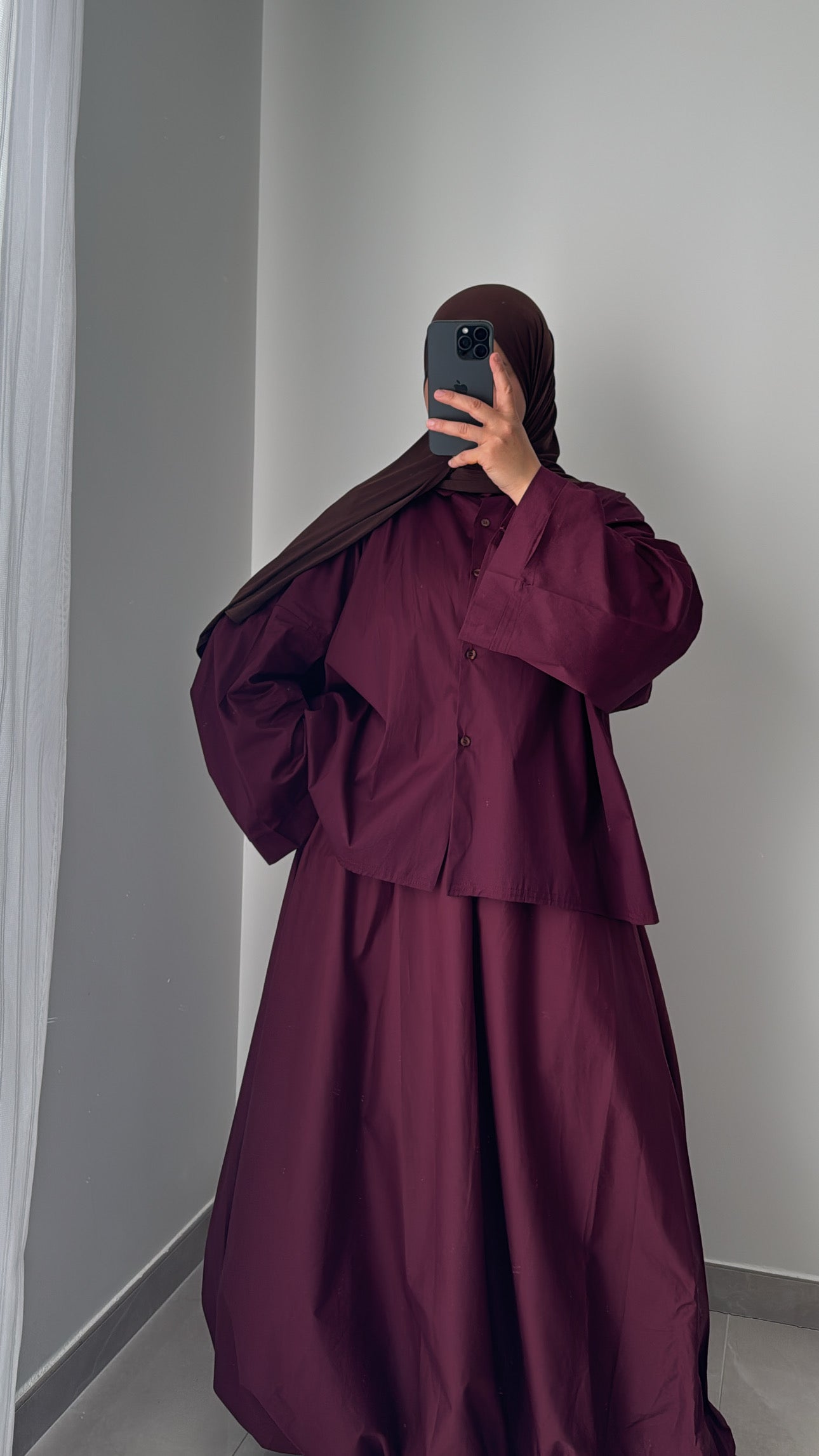 Chemise oversize - BORDEAUX