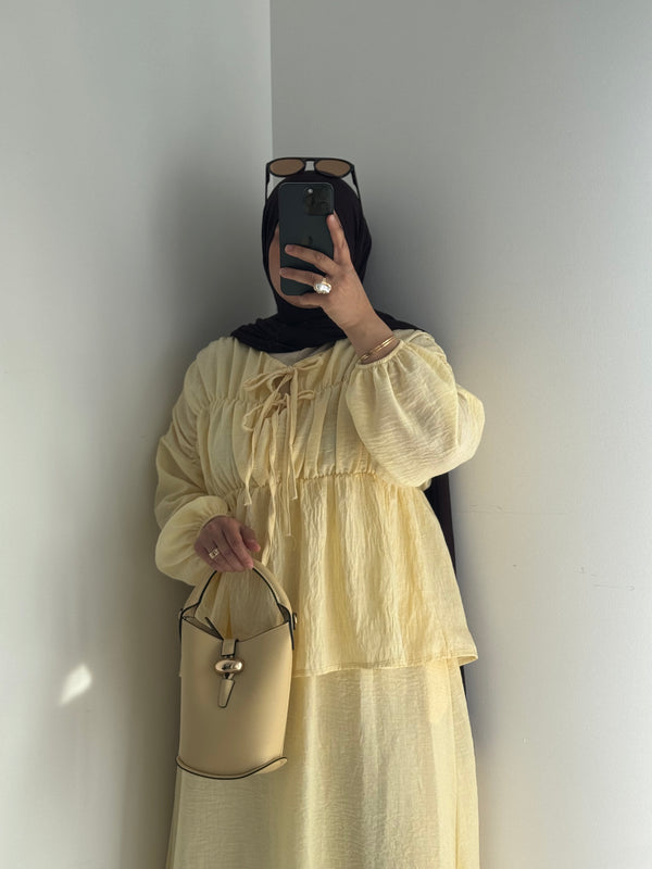 Ensemble Elyna - Jaune beurre