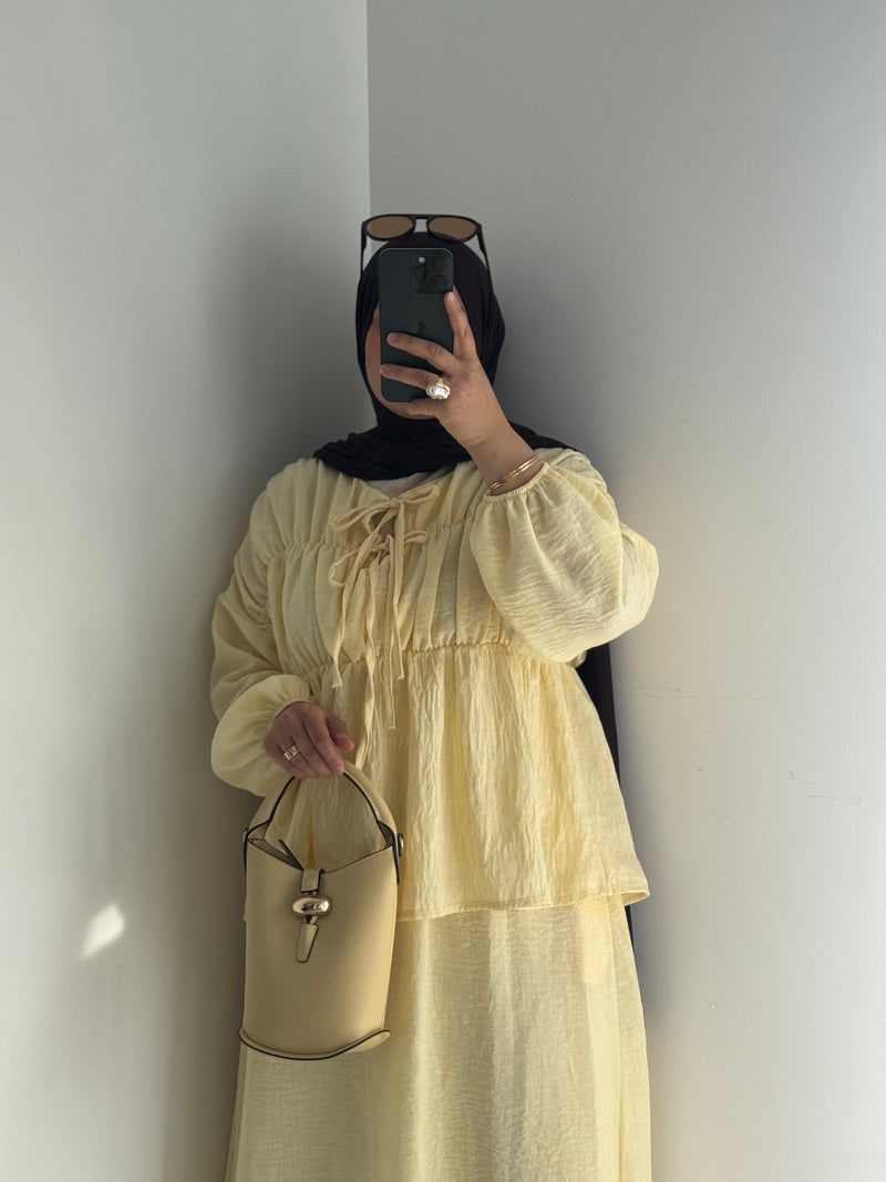 Ensemble Elyna - Jaune beurre