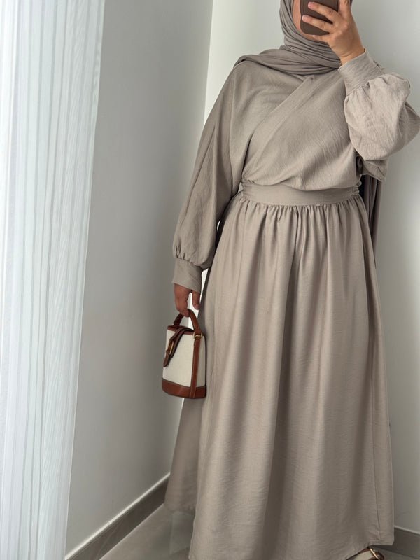 Robe porte feuille - TAUPE