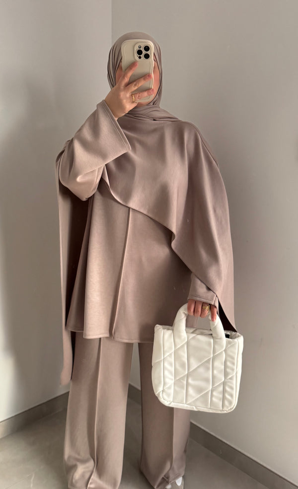 Ensemble confort écharpe - Taupe