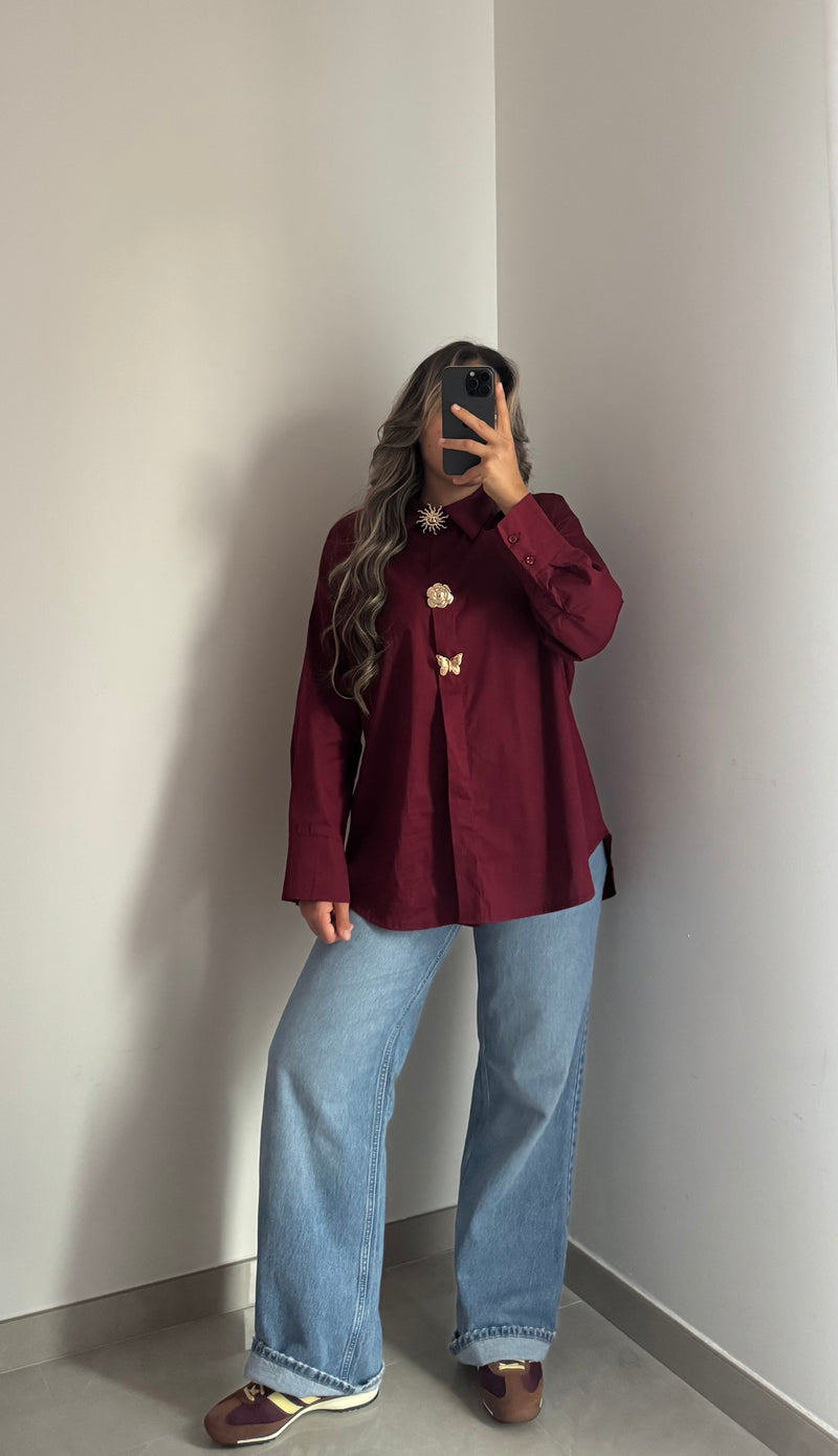 Chemise ELORA - BORDEAUX