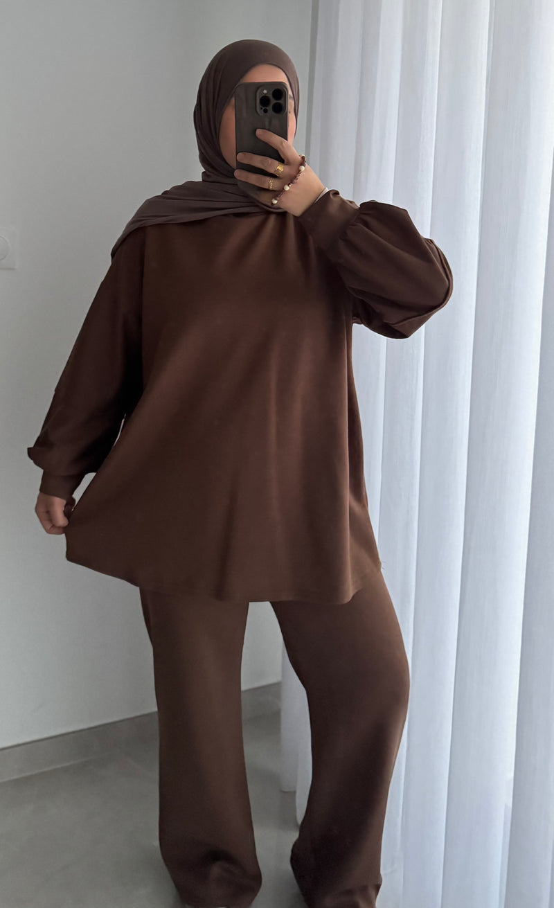 Ensemble casual - MARRON