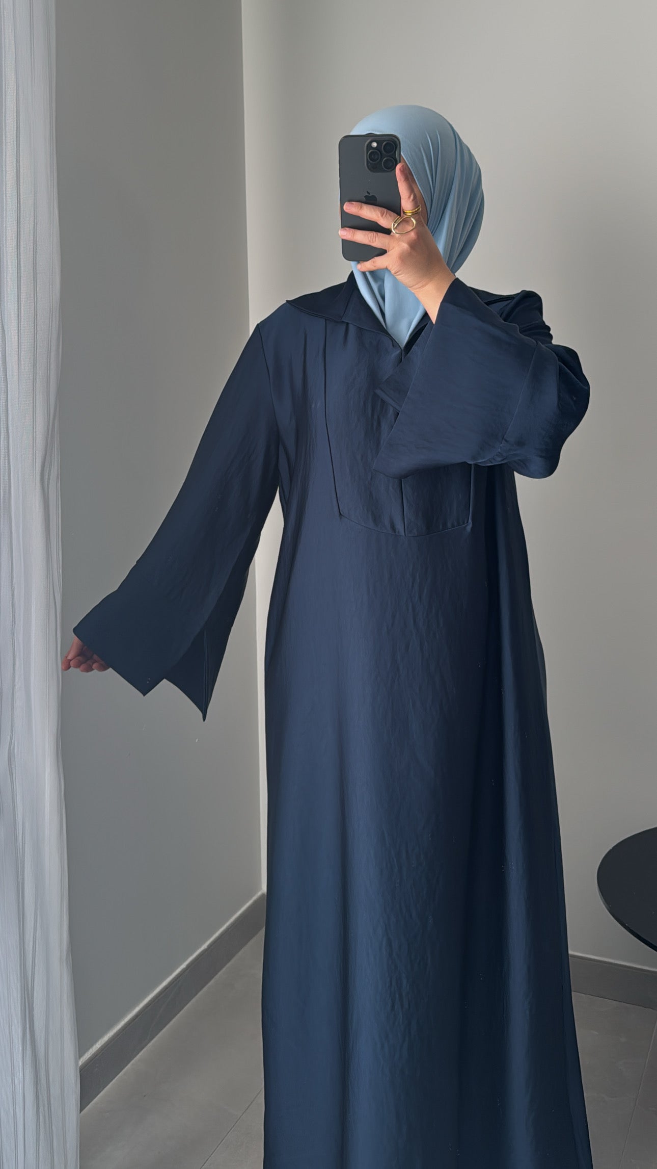 Abaya SAFA - BLEU MARINE