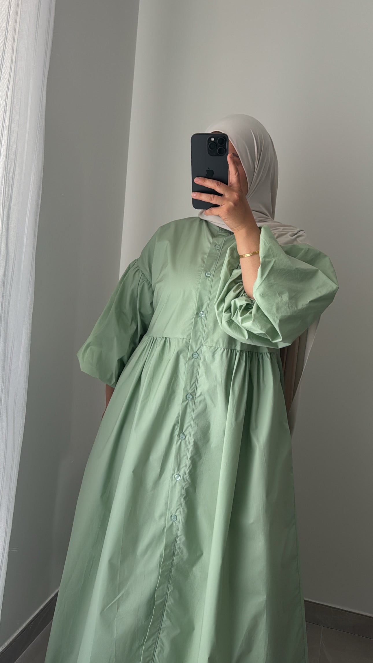 Robe ELEA - VERT EAU