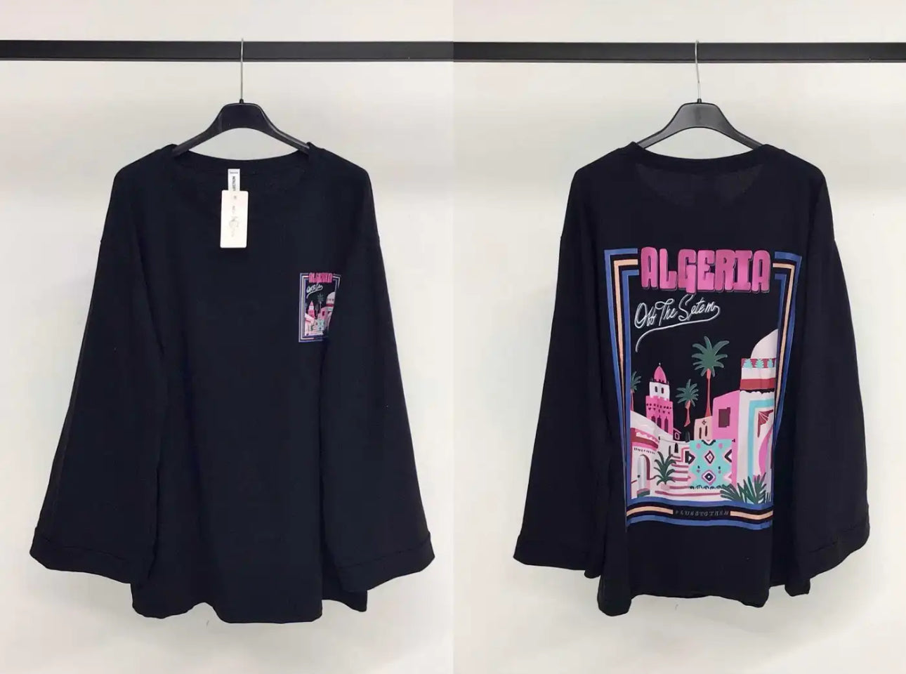 T-shirt manches longues “Algérie” – 100% coton