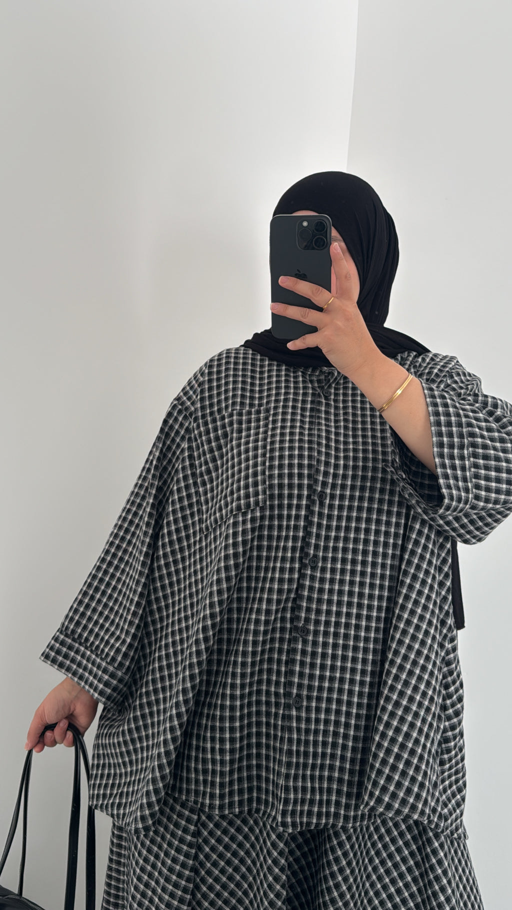 Chemise VICHY - GRIS/NOIR