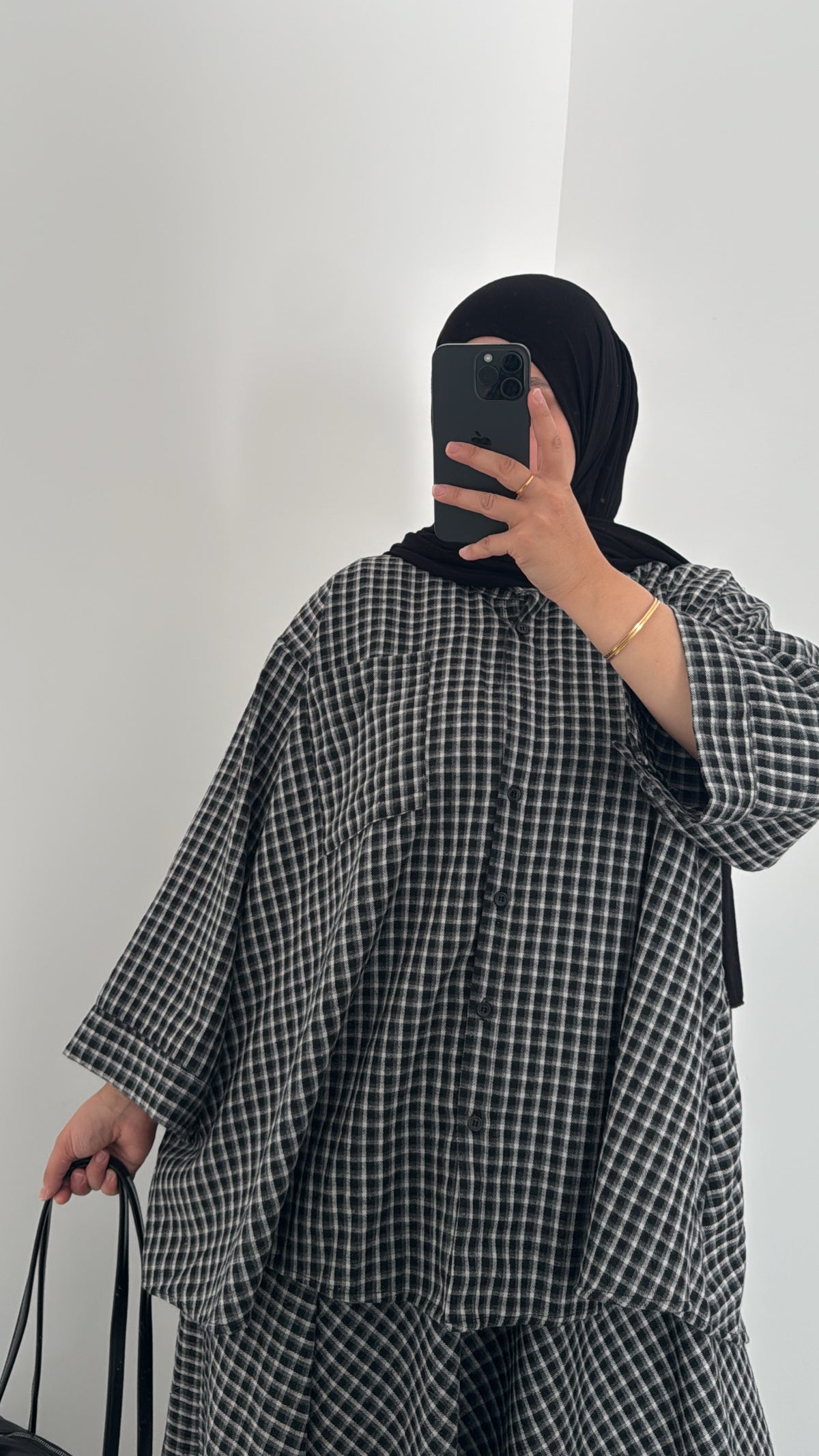 Chemise VICHY - GRIS/NOIR