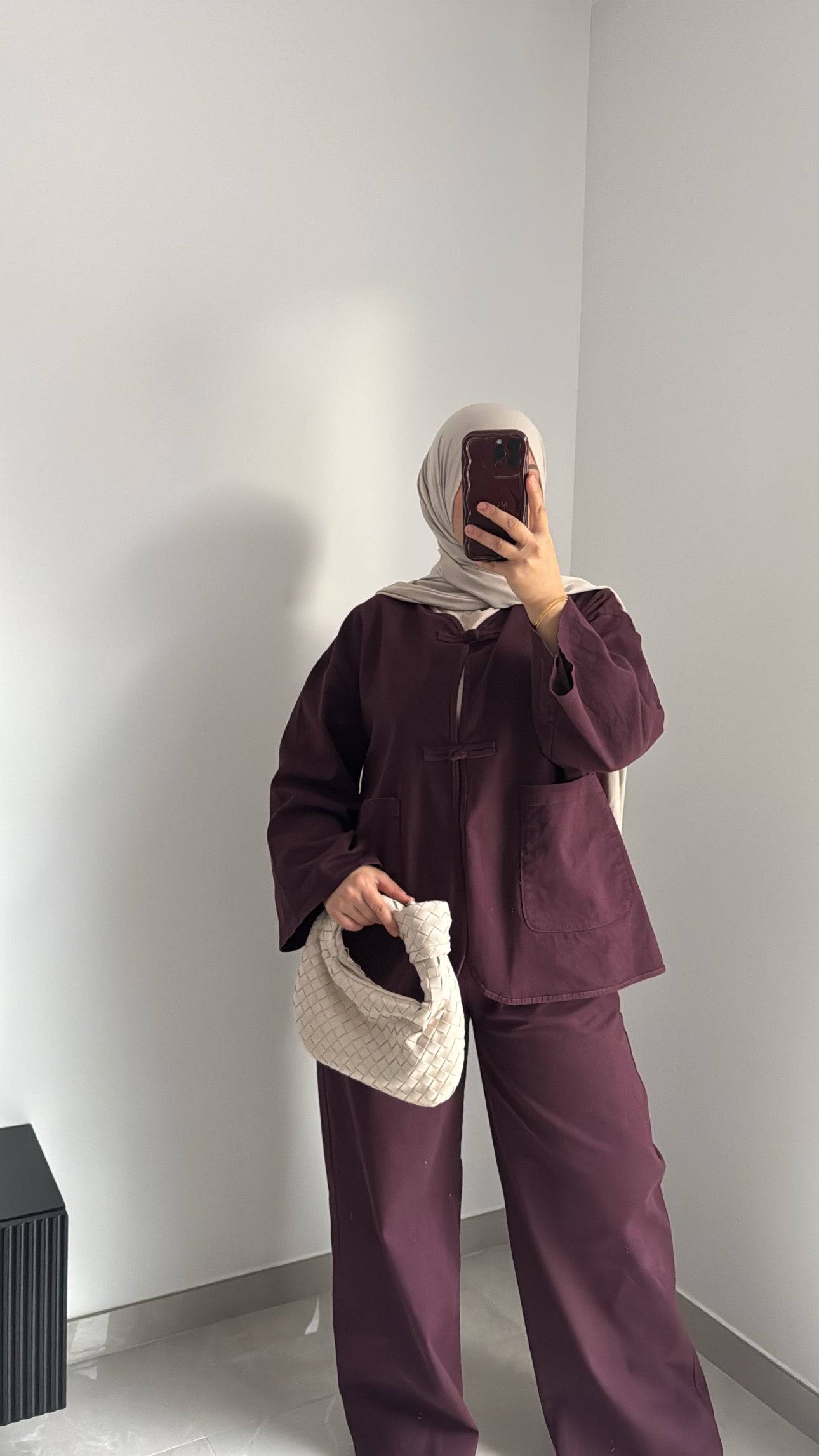 Ensemble YARA DENIM - BORDEAUX