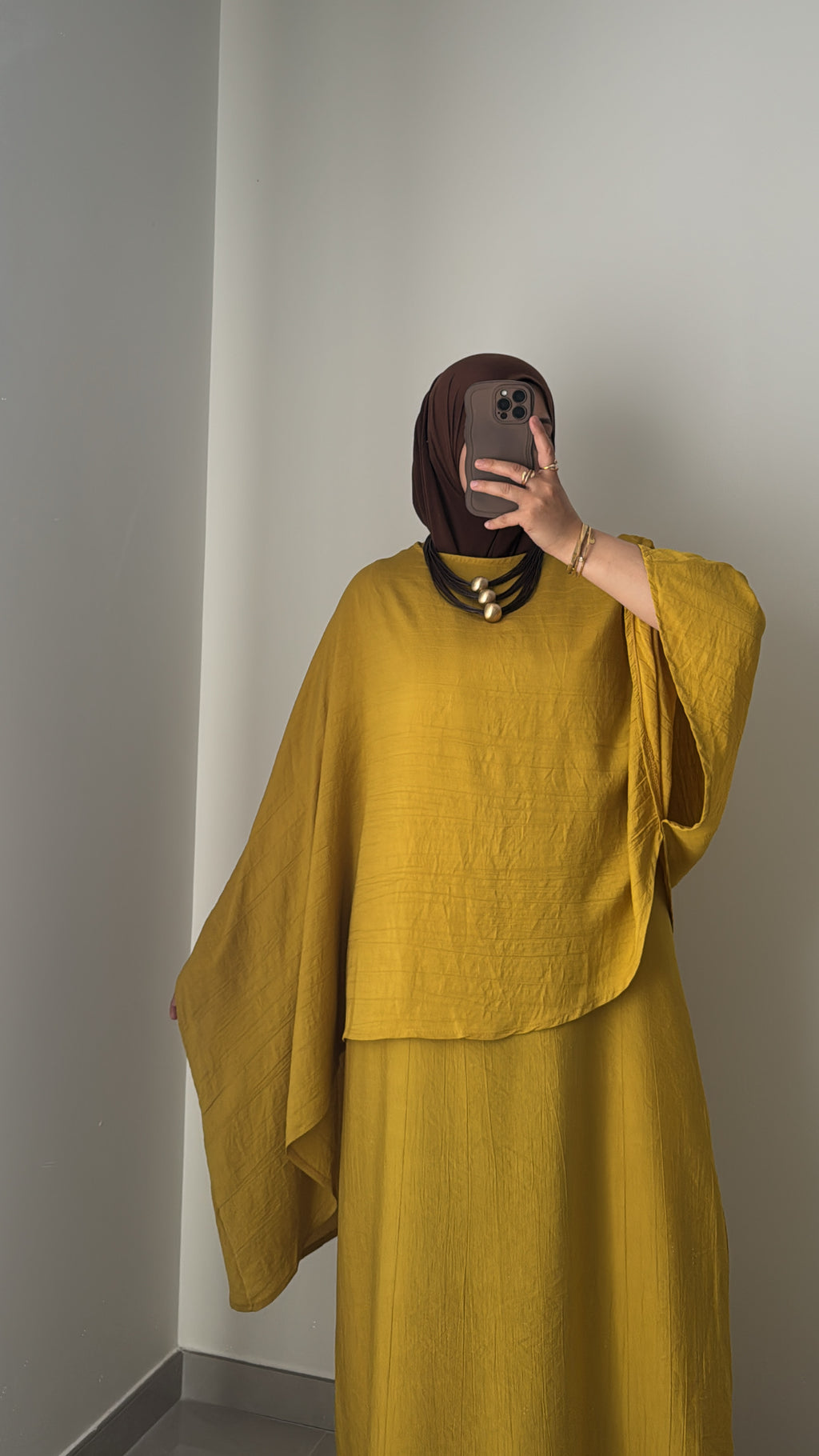Robe SAFIRA - MOUTARDE