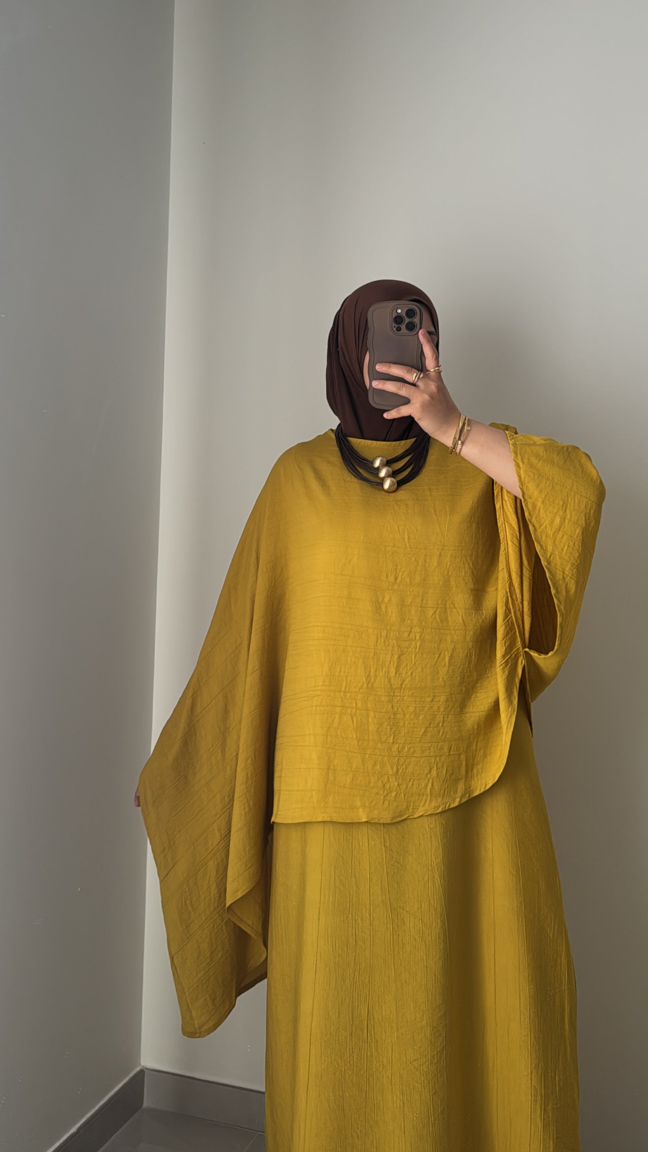 Robe SAFIRA - MOUTARDE
