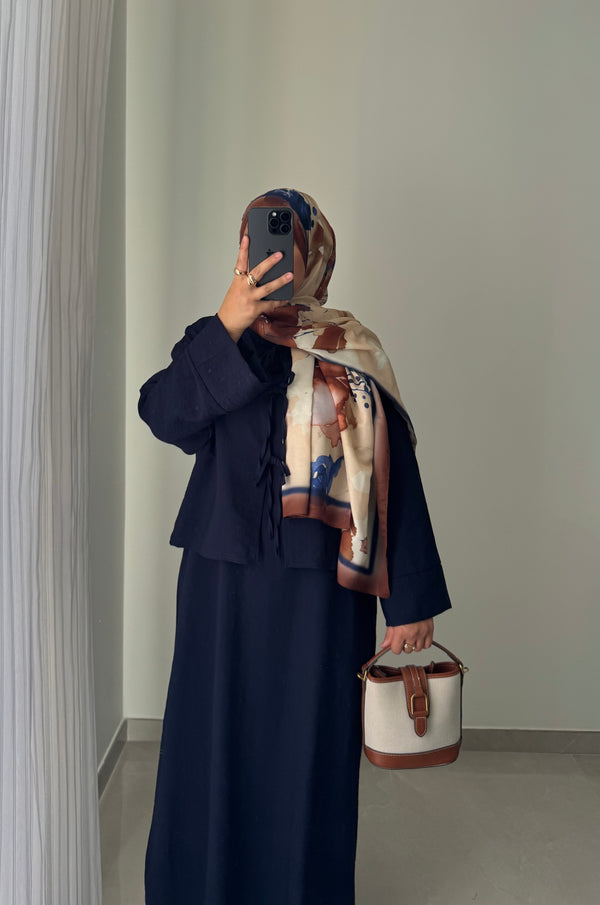 Robe NOELIA- BLEU MARINE
