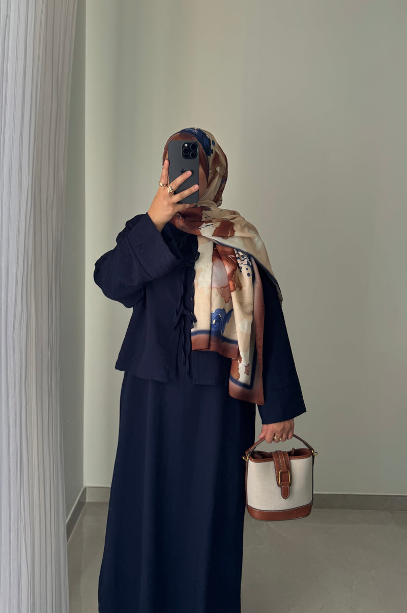 Robe NOELIA- BLEU MARINE