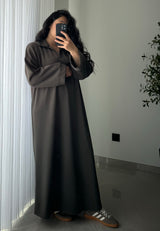 Robe polo longue - KAKI