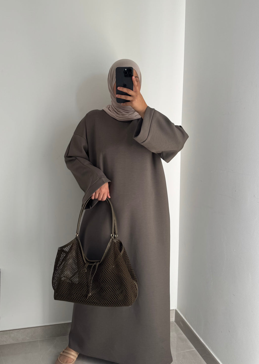 Robe sweat - Kaki foncé
