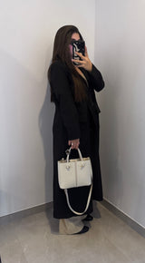 VESTE BLAZER LONG - NOIR