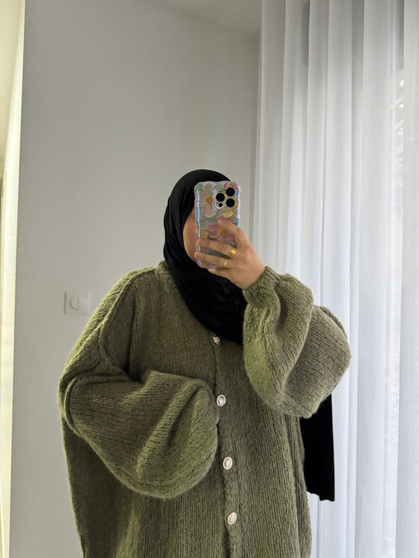 Gilet à boutons - KAKI CLAIR