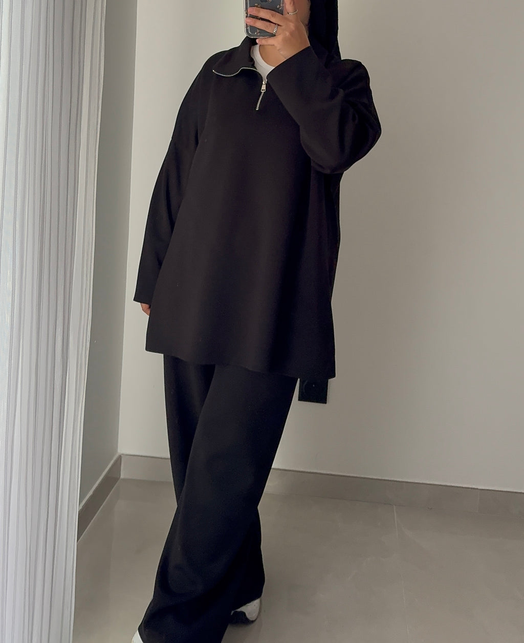 Ensemble COMFY ZIP ( au toucher doux ) - NOIR