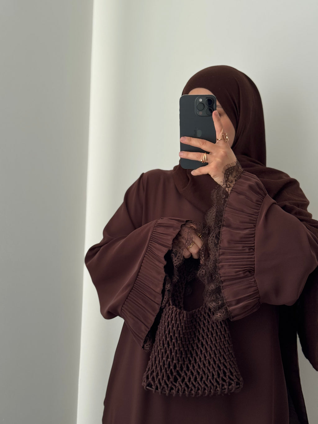 Abaya Nayla - MARRON