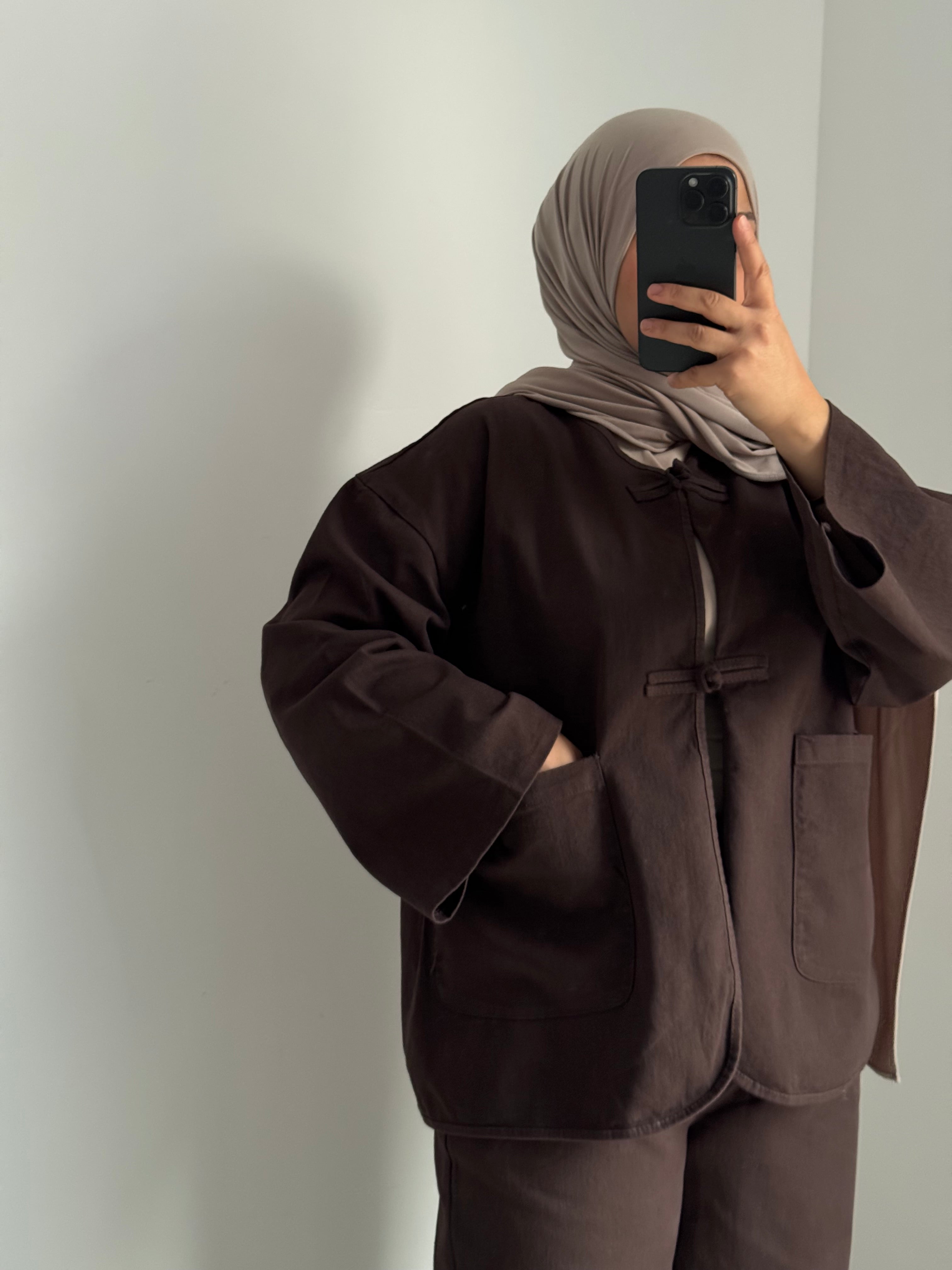 Ensemble YARA DENIM - MARRON