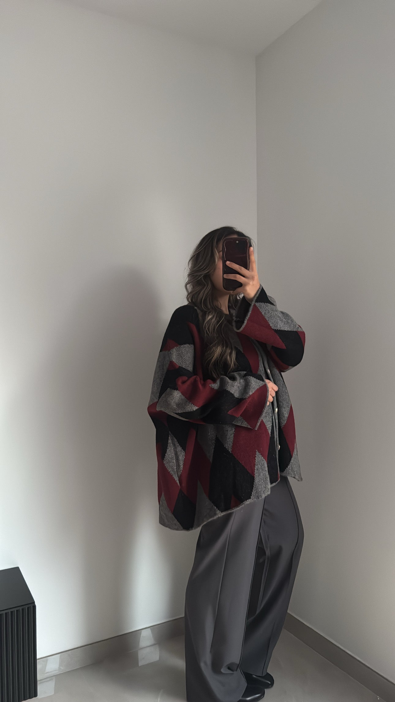 Gilet à motif losange