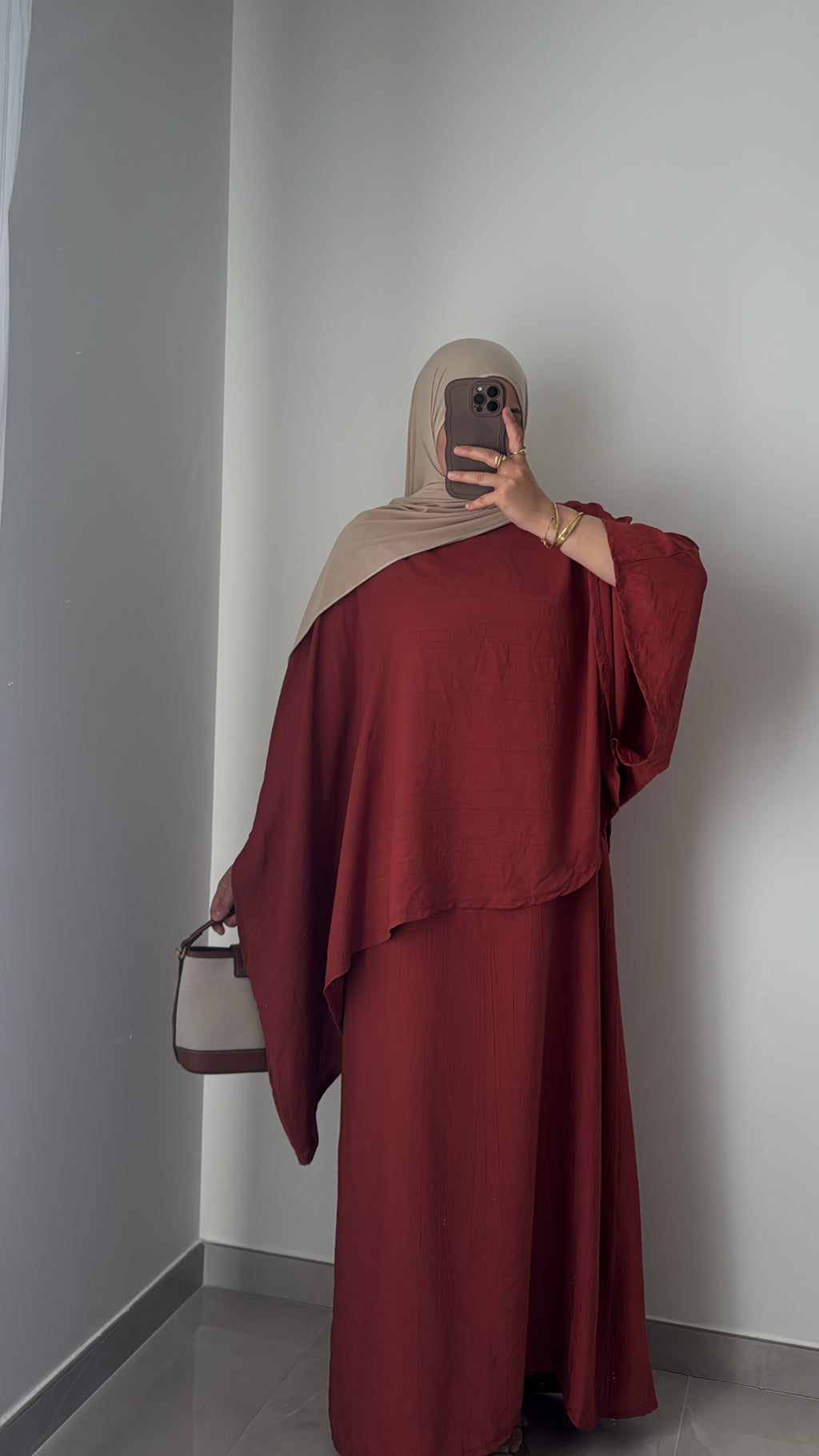 Robe SAFIRA - BRIQUE
