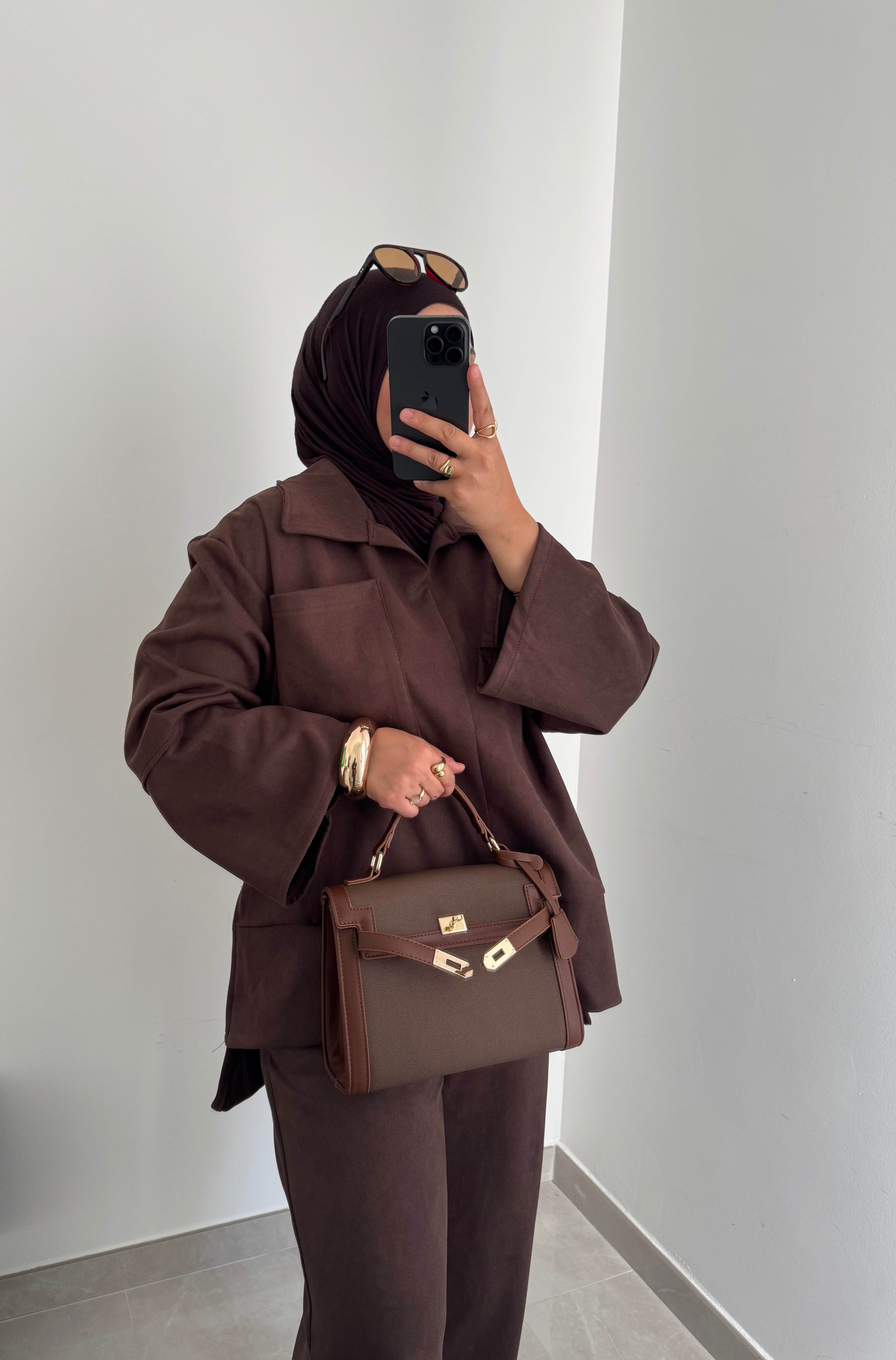 Ensemble SUEDA pantalon - MARRON