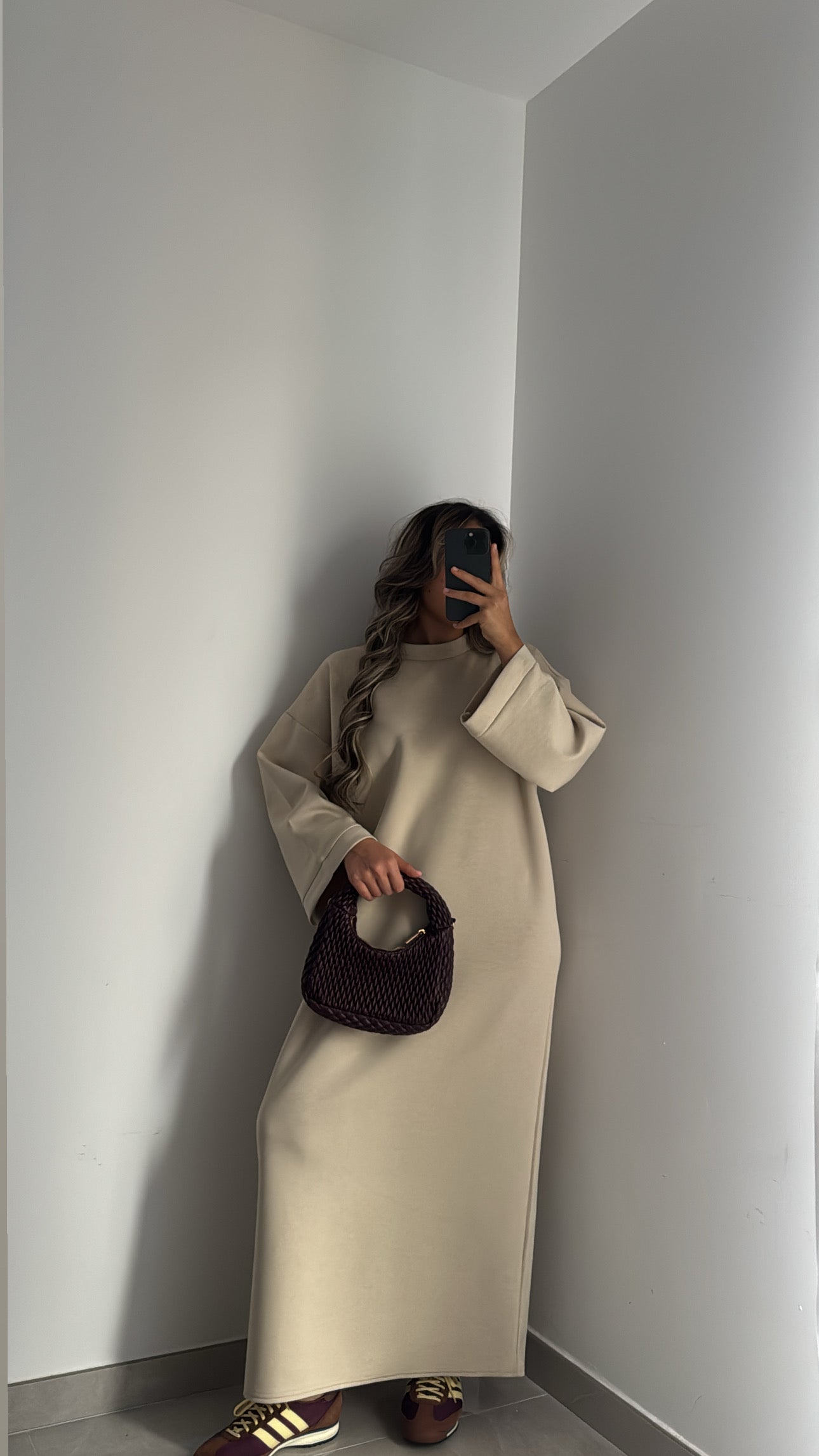 Robe sweat - BEIGE