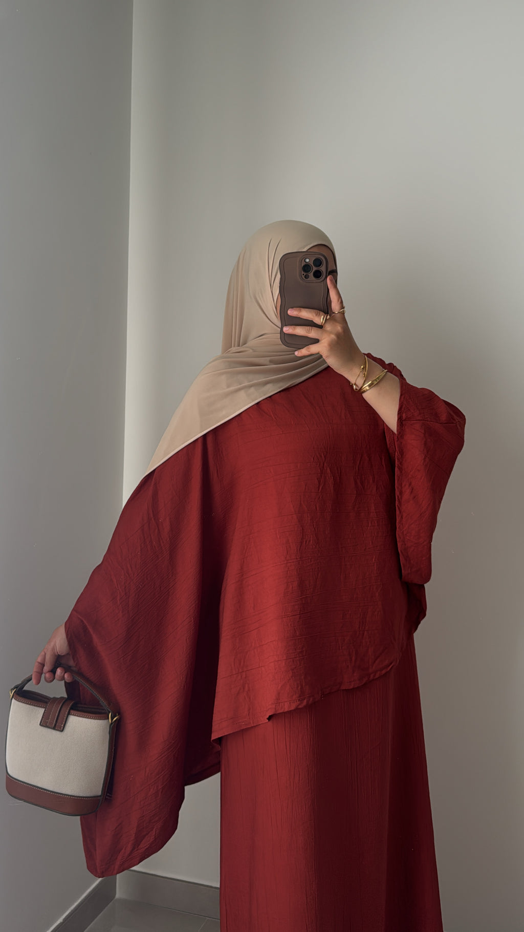 Robe SAFIRA - BRIQUE