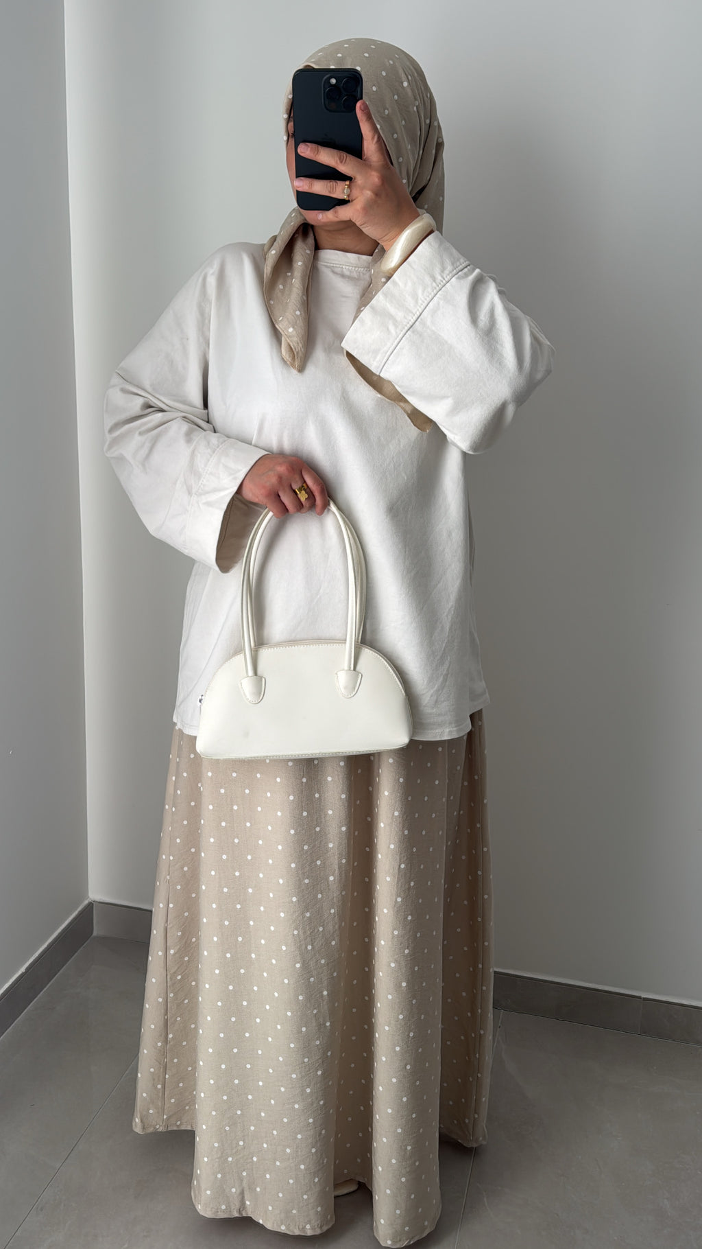 Ensemble NEVIA ( jupe + hijab ) - BEIGE